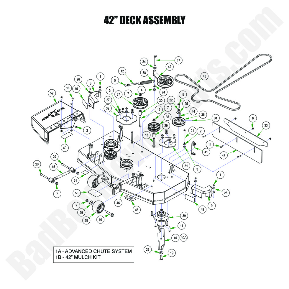 2024 Maverick HD 42" Deck Assembly
